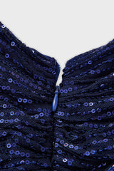 Curveins Plus Size V-Neck Sequin Maxi Dress