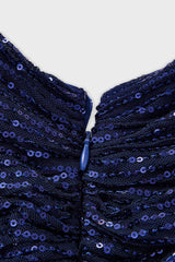 Curveins Plus Size V-Neck Sequin Maxi Dress