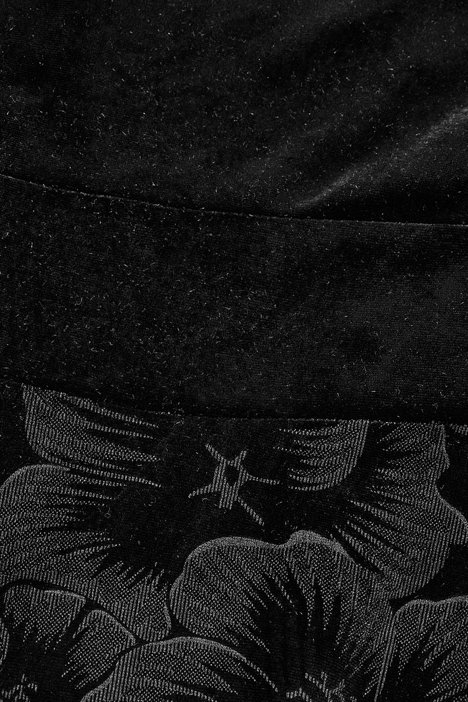 Curveins Plus Size V-Neck Long Sleeves Fitted Waist Floral Patchwork Maxi Dress