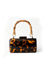 Curveinse Acrylic Leopard Print Evening Bag