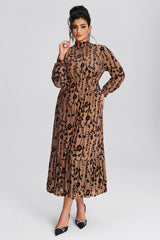 Plus Size Vintage Floral Velvet Green Maxi Dress