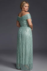 Curveins Plus Size V-Neck Sequin Maxi Dress