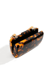Curveinse Acrylic Leopard Print Evening Bag
