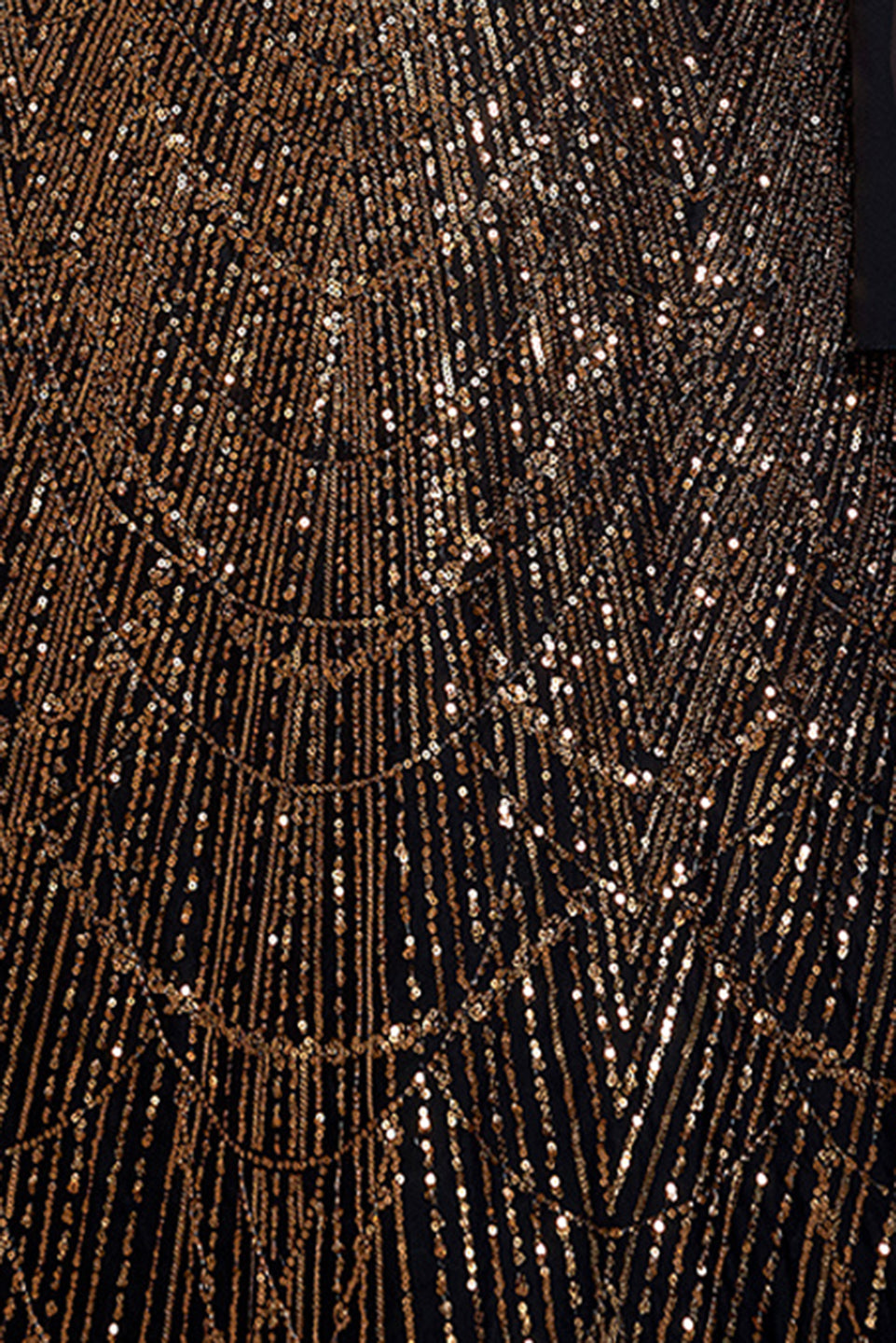 Curveins Plus Size Round Neck Striped Sequin Cape Top Gradient Maxi Dress