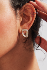 Curveins Teardrop Crystal Stud Sparkle Sofia Earrings
