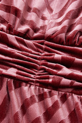 Curveins Plus Size V-Neck Long Sleeves Floral Midi Dress