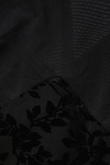 Curveins Plus Size Flattering V-Neck Cape Style Sleeveless Velvet Maxi Dress