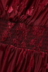 Curveins Plus Size Velvet Plain Maxi Dress