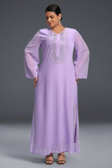 Curveins Plus-Size Fashion Rhinestone Embellished Long Robe