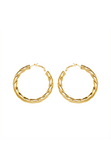 Curveins Hammered Circle Earring