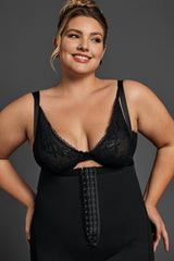 High-Waisted Button Front Shaping Control Shapewear