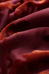 Curveins Plus Size Velvet Plain Maxi Dress