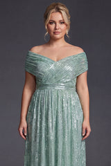 Curveins Plus Size V-Neck Sequin Maxi Dress