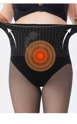 Curveins Plus Size High-Waist Tummy Control Shaping Tights