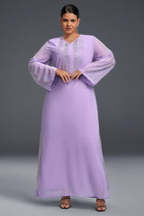 Curveins Plus-Size Fashion Rhinestone Embellished Long Robe