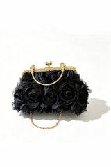 Curveins Delicate Petal Chain Bag for Cocktail Evenings