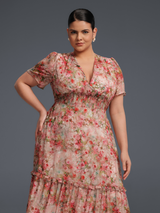 Curveins Elegant Round Glass Pearl Pattern Stud Earrings