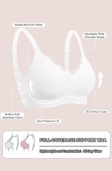 Curveins Ruffle Jelly Bra No Underwire Seamless Push Up Support Comfortable Wireless Everyday Bra