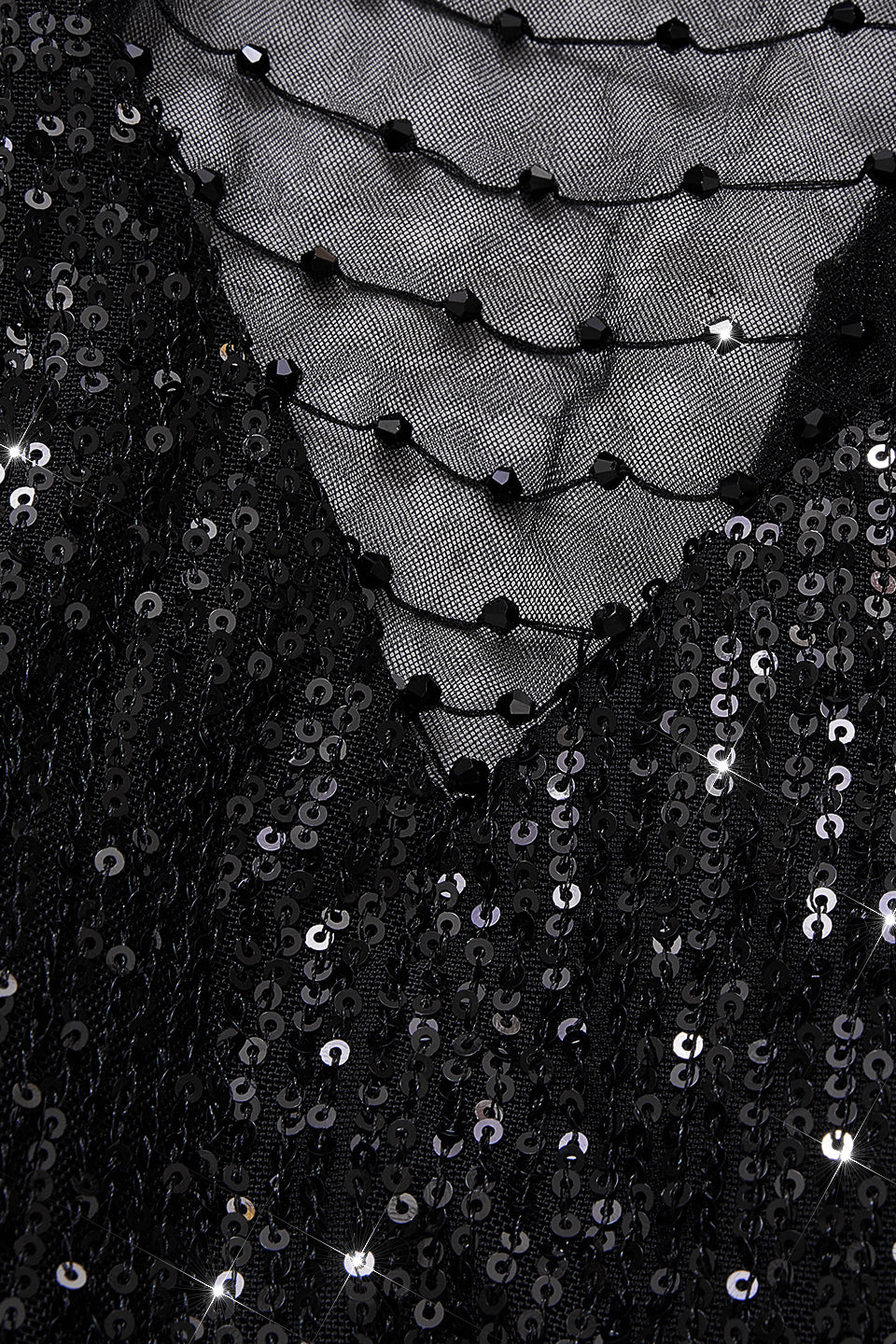 Curveins Plus Size V-Neck Half Sleeve Sequin Cocktail Midi Dress