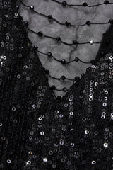 Curveins Plus Size V-Neck Half Sleeve Sequin Cocktail Midi Dress