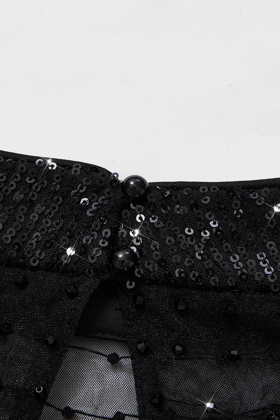 Curveins Plus Size V-Neck Half Sleeve Sequin Cocktail Midi Dress