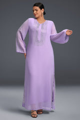 Curveins Plus-Size Fashion Rhinestone Embellished Long Robe