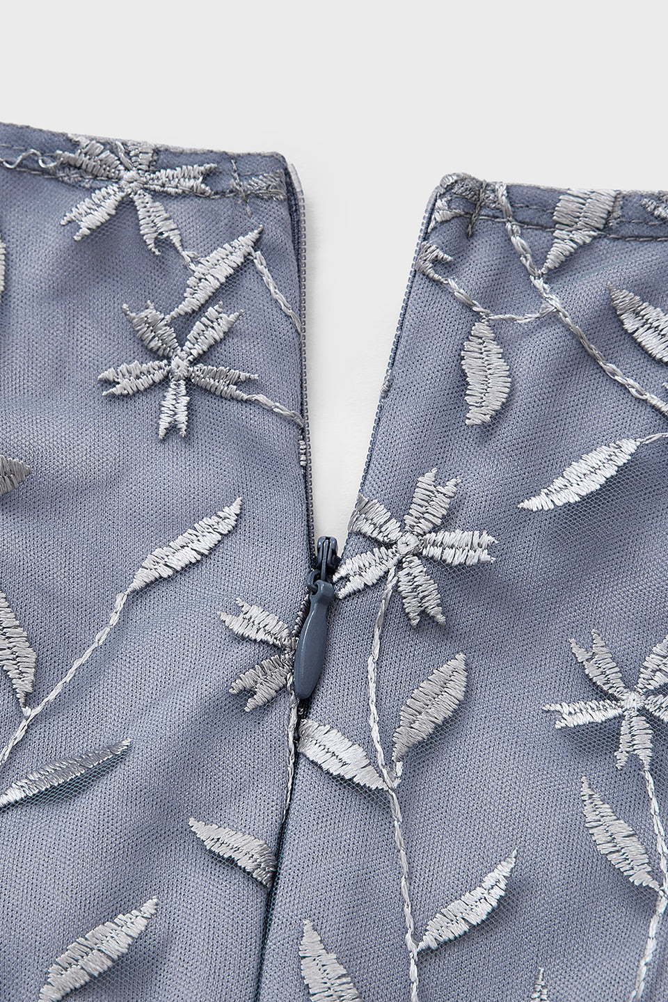 Curveins Plus Size V-Neck Ruffle Sleeve Embroidered Maxi Dress