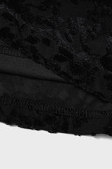 Curveins Plus Size Flattering V-Neck Cape Style Sleeveless Velvet Maxi Dress