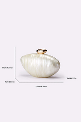 Curveins Trendy Bullet-Shaped Sleek Metallic Finish and Compact Design Evening Bag