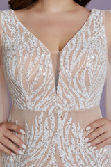 Curveins Plus Size V-Neck Sequin Maxi Dress with Cape Sleeves