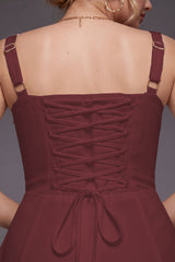 Curveins Plus Size Strap Fishbone Corset Midi Dress