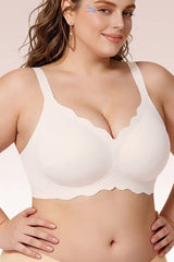 Curveins Dual Wave Trim Seamless Jelly Lift Anti-Slip Full Coverage Soft Wireless Sculpting Bra