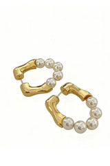 Curveins French Vintage Pearl Earrings