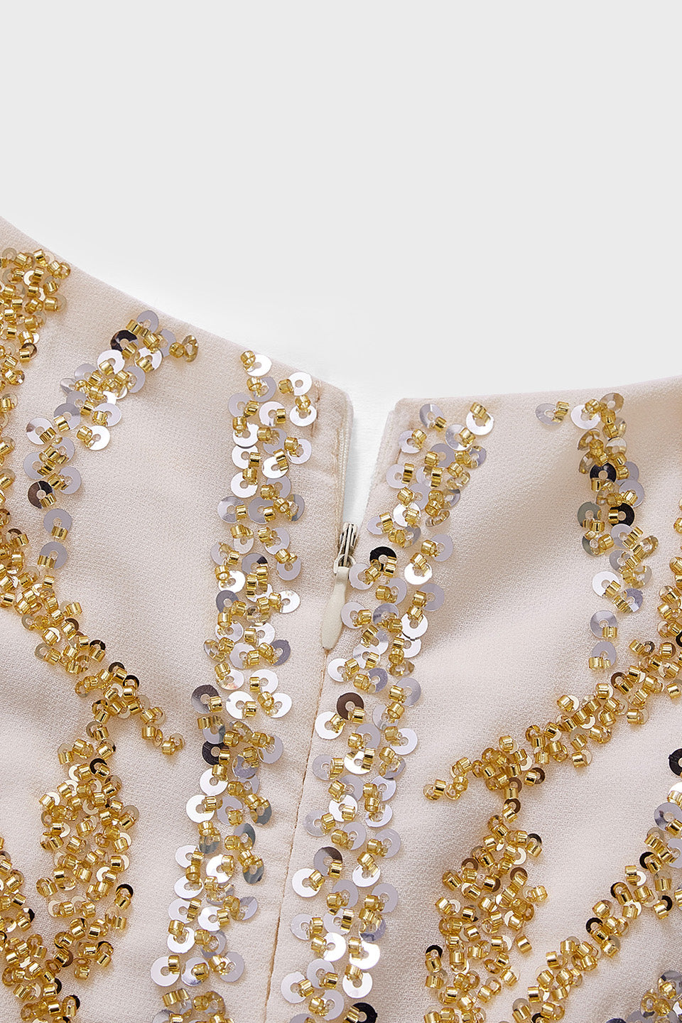 Curveins Plus Size V-Neck Sequin Glitter High-Low Maxi Dress