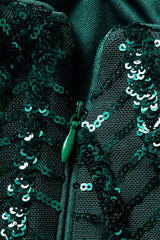 Curveins Plus Size Off Shoulder Striped Sequin Cinched Waist Evening Maxi Dress