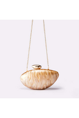 Curveins Trendy Bullet-Shaped Sleek Metallic Finish and Compact Design Evening Bag