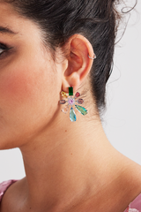 Curveins Rounded Abstract Gem Earrings