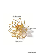 Curveins Delicate-Metal Floral-Filigree Ring