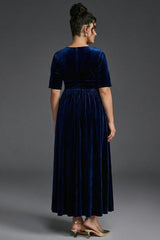 Curveins Plus Size Off-Shoulder One Side Tie Bodycon Maxi Dress