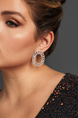 Curveins Sparkle Oval Zirconia Dangle Earrings