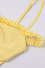 Curveins Plus Size Off Shoulder Strap Maxi Dress with Asymmetrical Hem Elegant Style