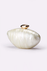 Curveins Trendy Bullet-Shaped Sleek Metallic Finish and Compact Design Evening Bag