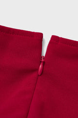 Curveins Plus Size Round-Neck Ruffled Long-Sleeve Elegant Pleated Maxi Dress