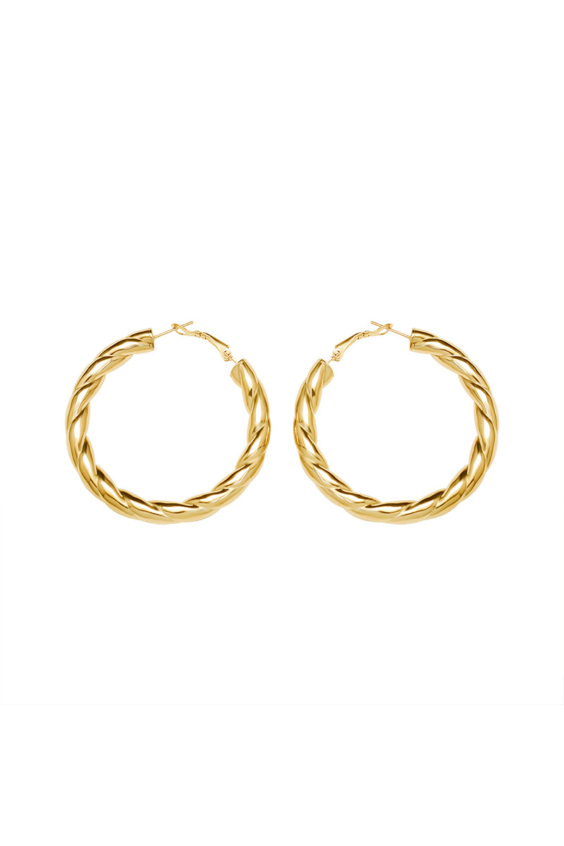 Curveins Hammered Circle Earring