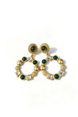 Curveins Retro 3D Relief Glass Earrings