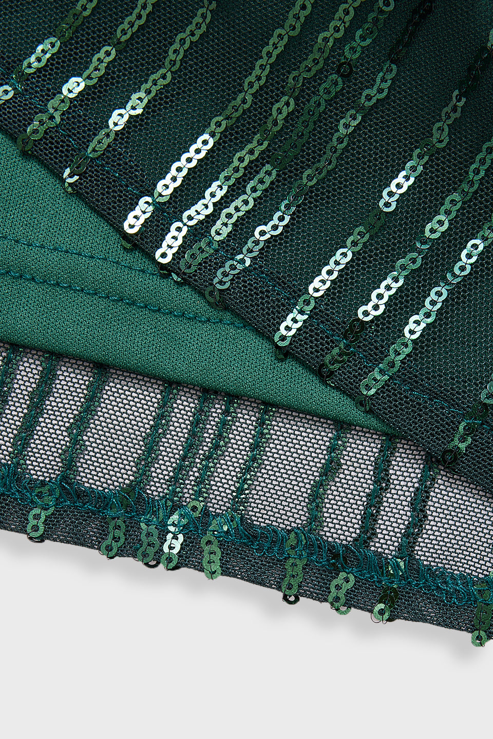 Curveins Plus Size V Neck Long Sleeve Sequin Maxi Dress