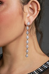 Curveins Elegant Zirconia Teardrop Chic Earrings