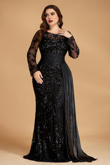 Curveins Plus Size Round Neck Embroidered Tie-Sash Bodycon Maxi Dress