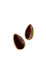 Curveinse Vintage Red Teardrop Statement Elegant Earrings