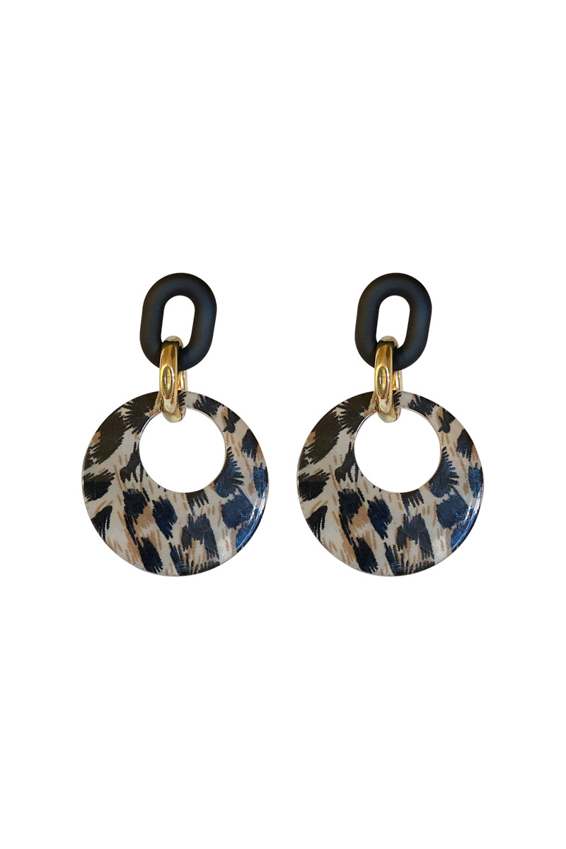 Curveins Leopard Print Earrings